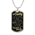 Dad To Be – Dog Tag Necklace