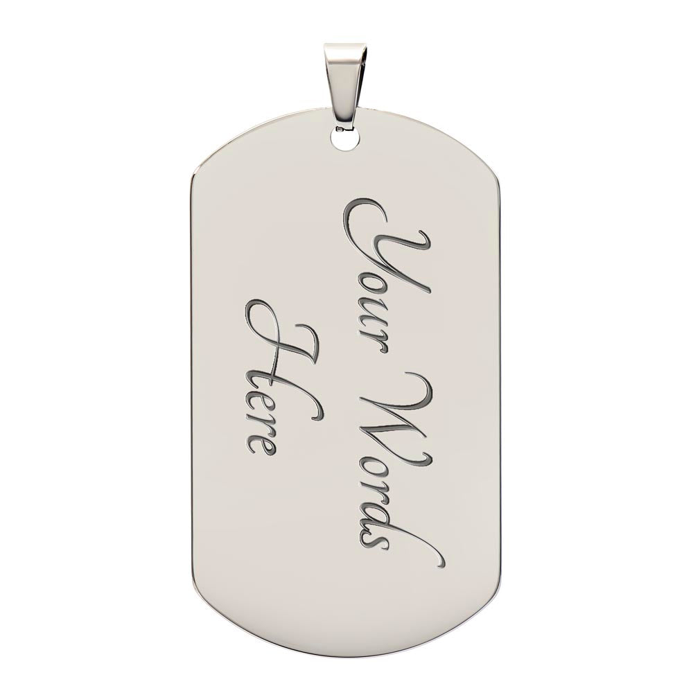 Believe In Yourself – Dog Tag Necklace