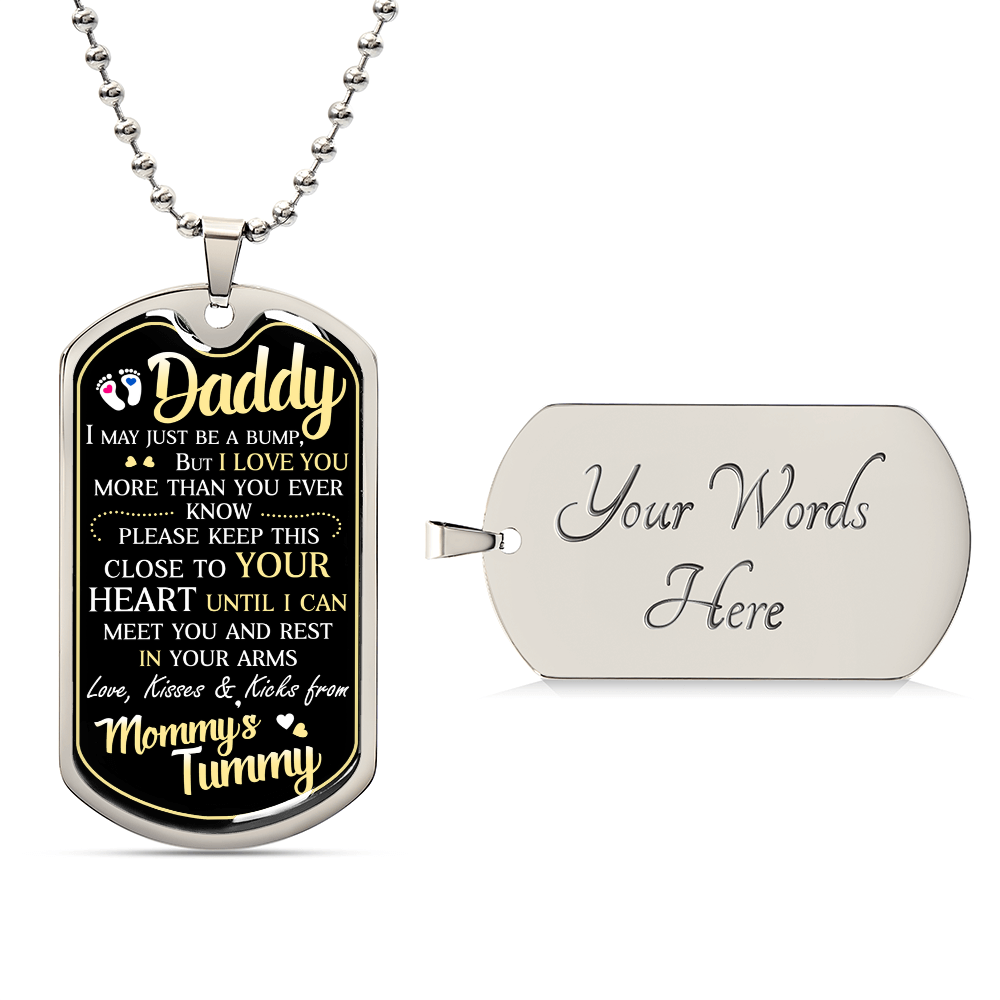 Dad To Be – Dog Tag Necklace