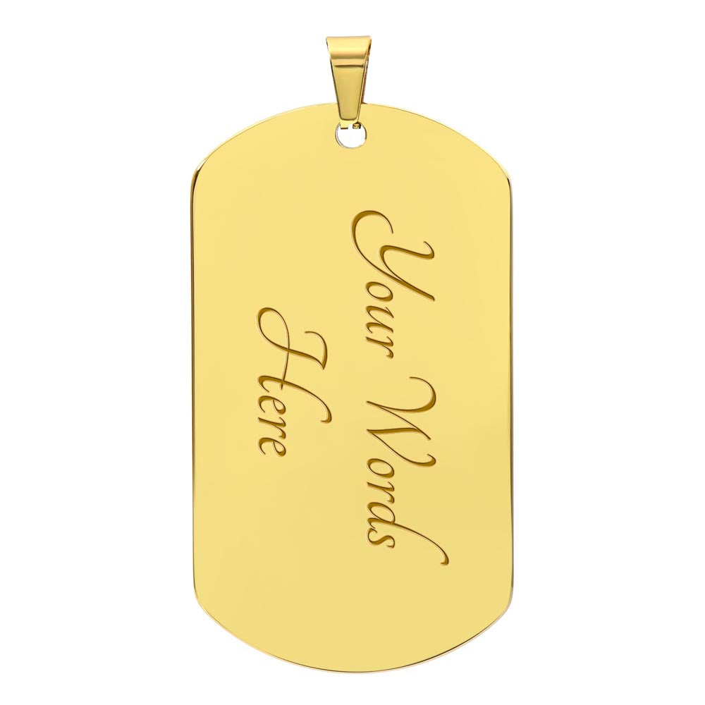 Dad To Be – Dog Tag Necklace