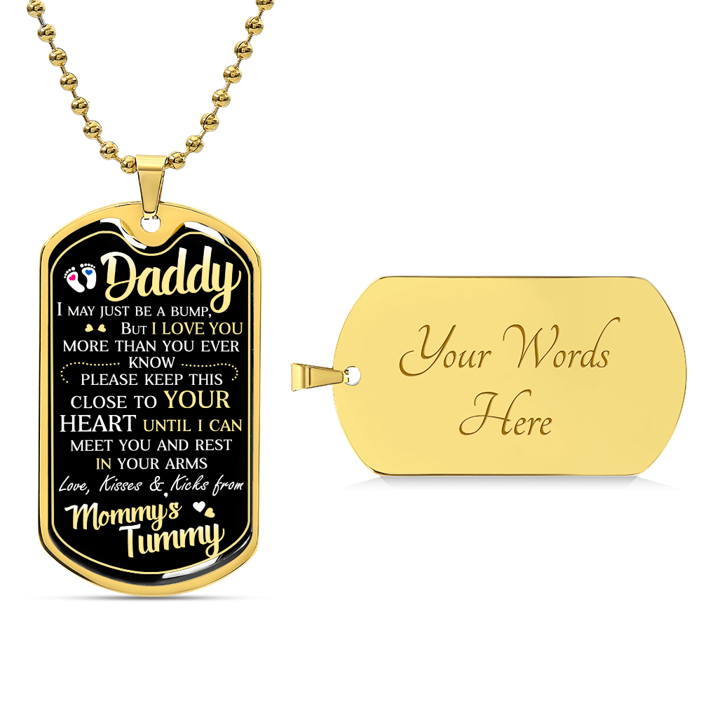 Dad To Be – Dog Tag Necklace