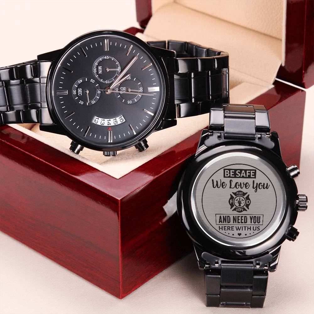 Charcoal Black  Men's Watch