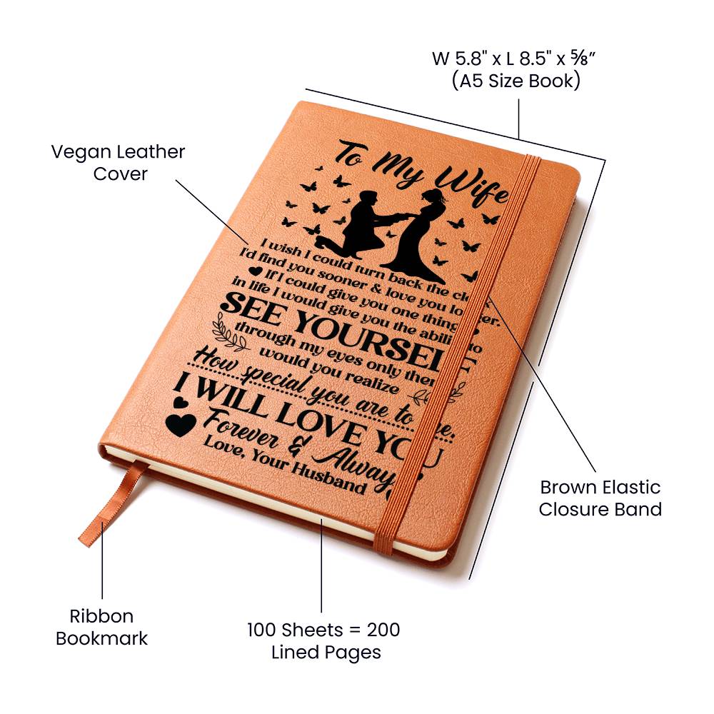 vegan leather journal for personal reminders
