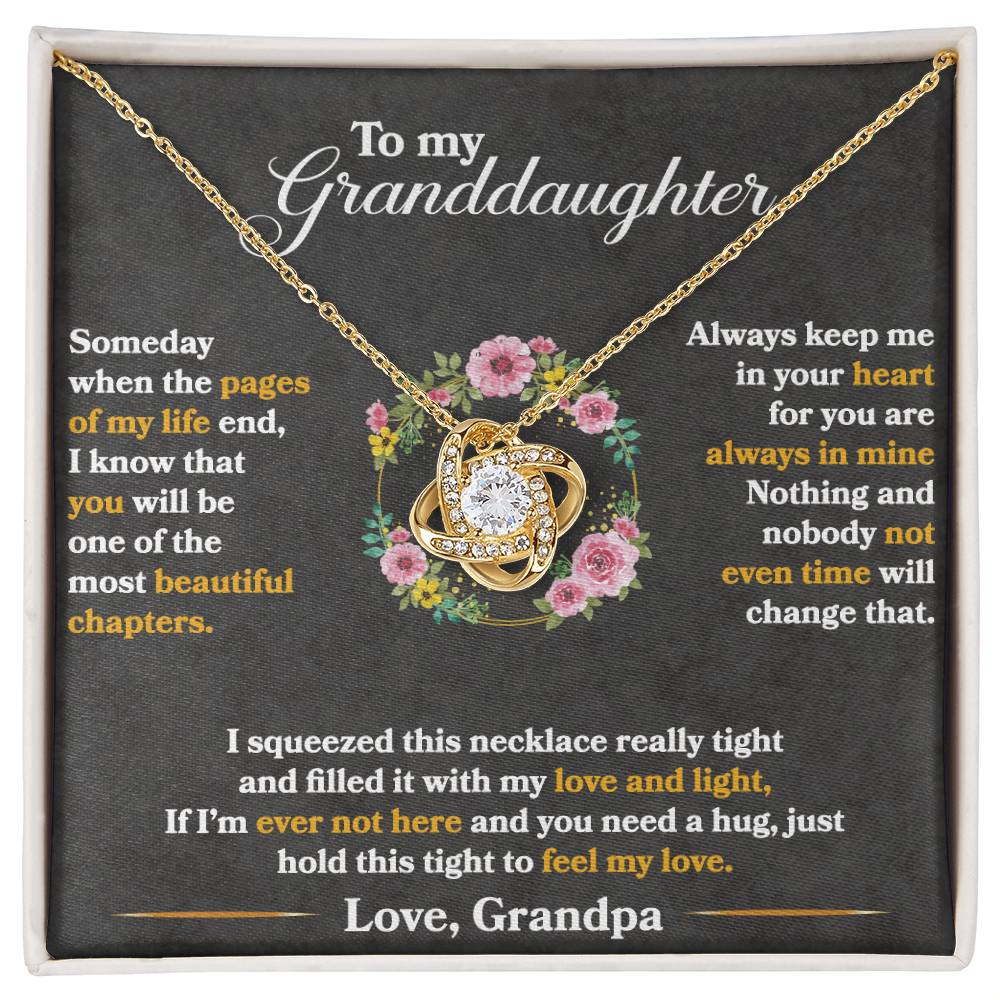 Keep Me In Your Heart – Love Knot Necklace