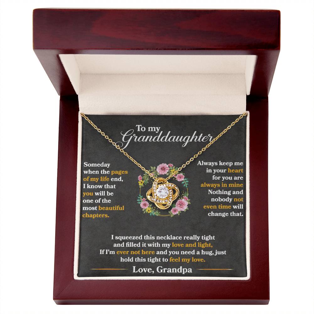 Keep Me In Your Heart – Love Knot Necklace