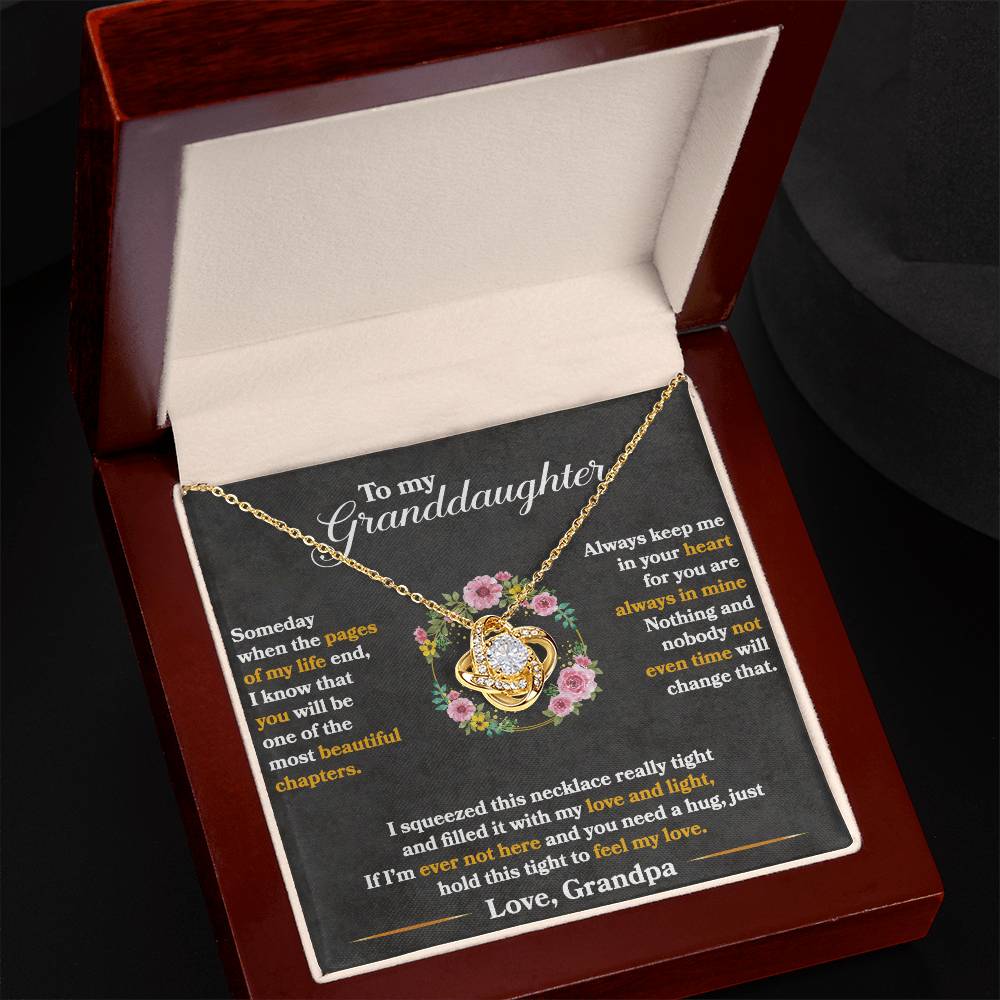 Keep Me In Your Heart – Love Knot Necklace
