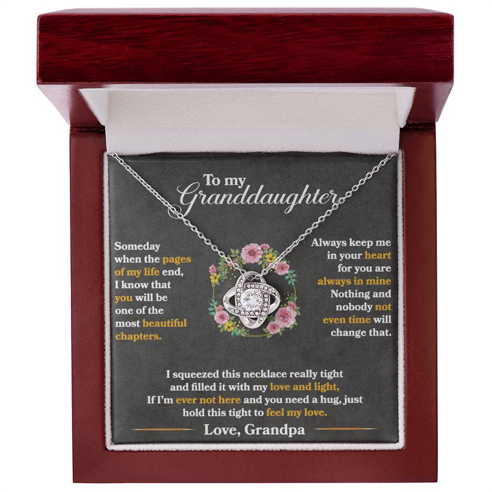 Keep Me In Your Heart – Love Knot Necklace