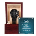 A Son's First Hero – Black Chronograph Watch