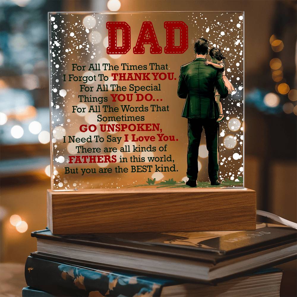 Thank You Dad – Acrylic Square