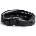 Hold Tightly – Cross Leather Bracelet