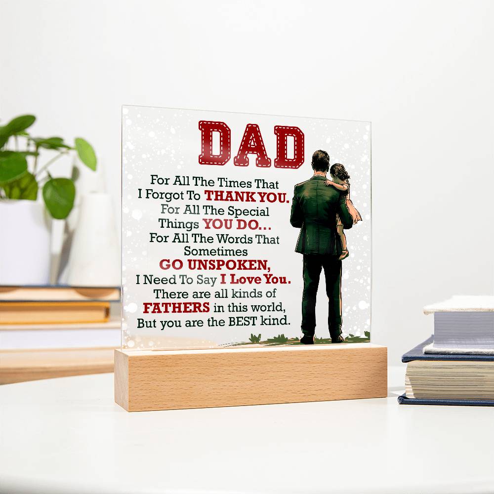 Thank You Dad – Acrylic Square