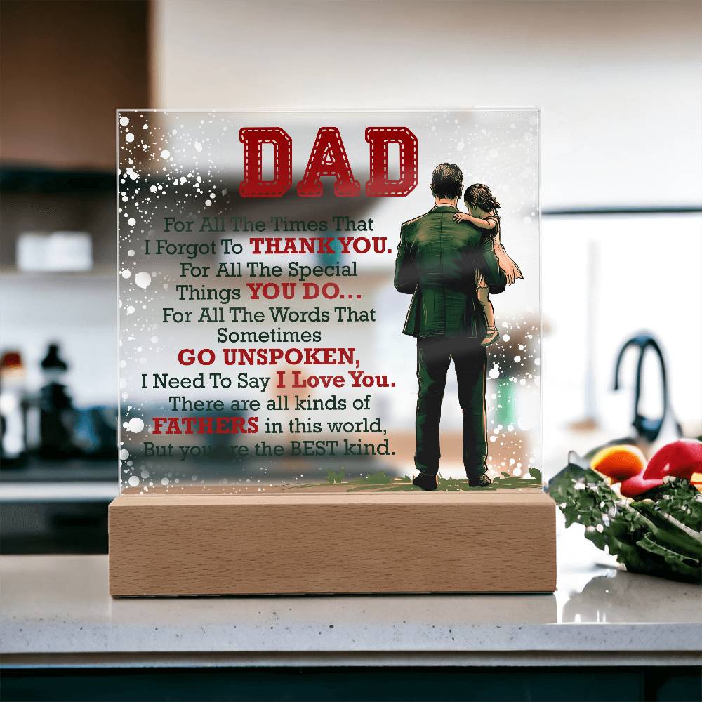 Thank You Dad – Acrylic Square
