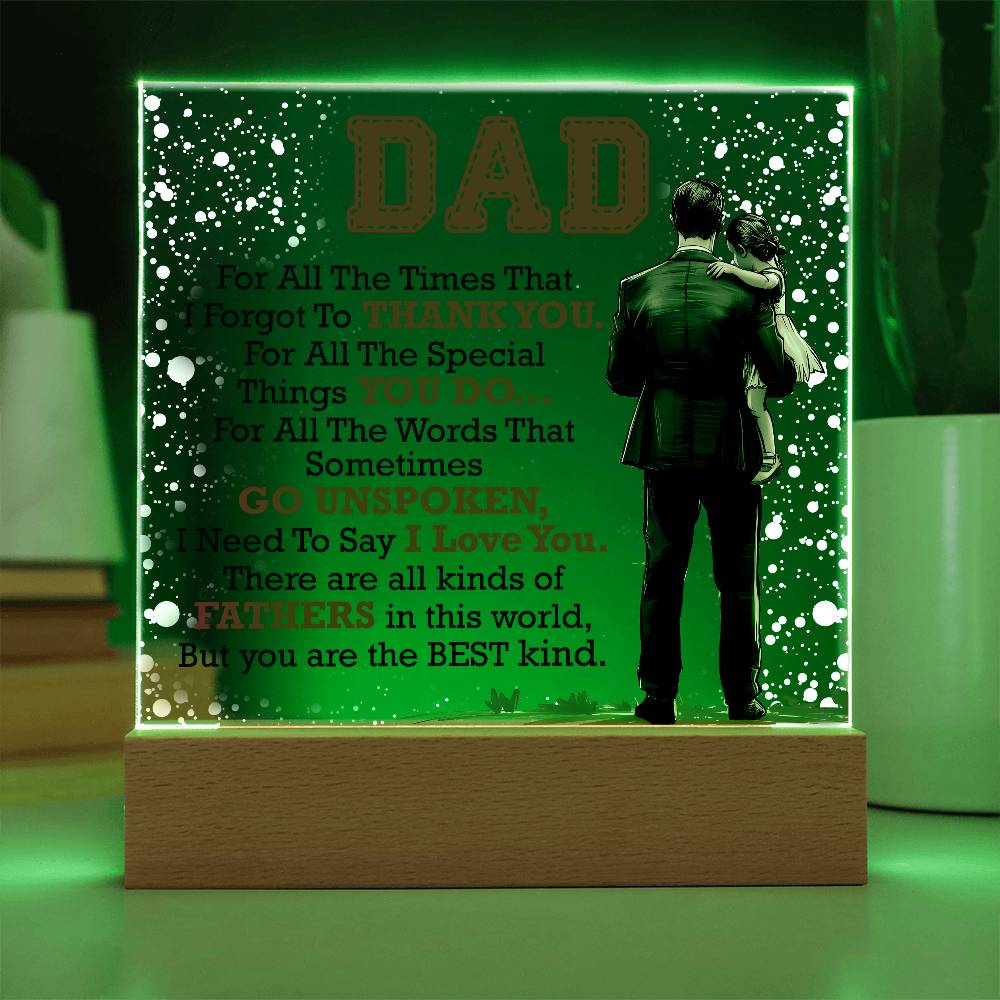 Thank You Dad – Acrylic Square