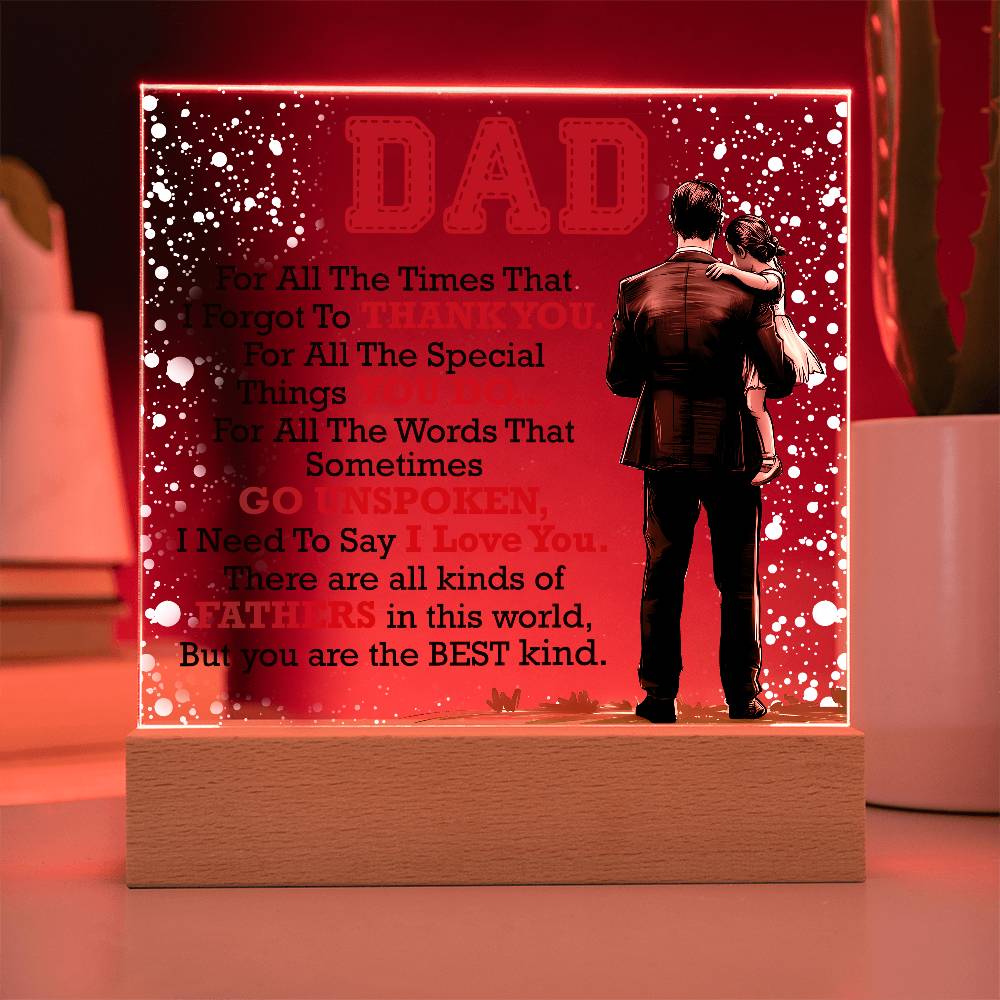Thank You Dad – Acrylic Square