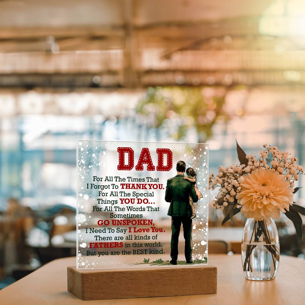 Thank You Dad – Acrylic Square