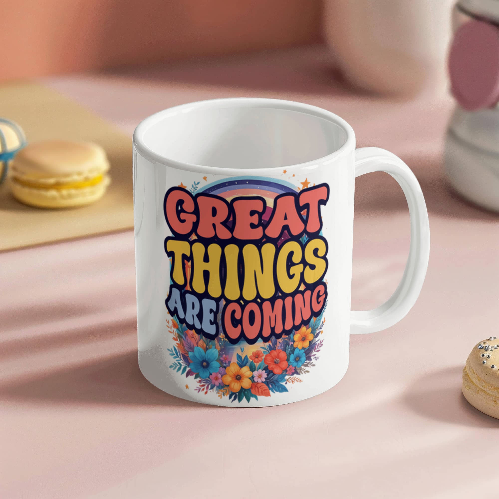 Great Things Are Coming – White Ceramic Mug